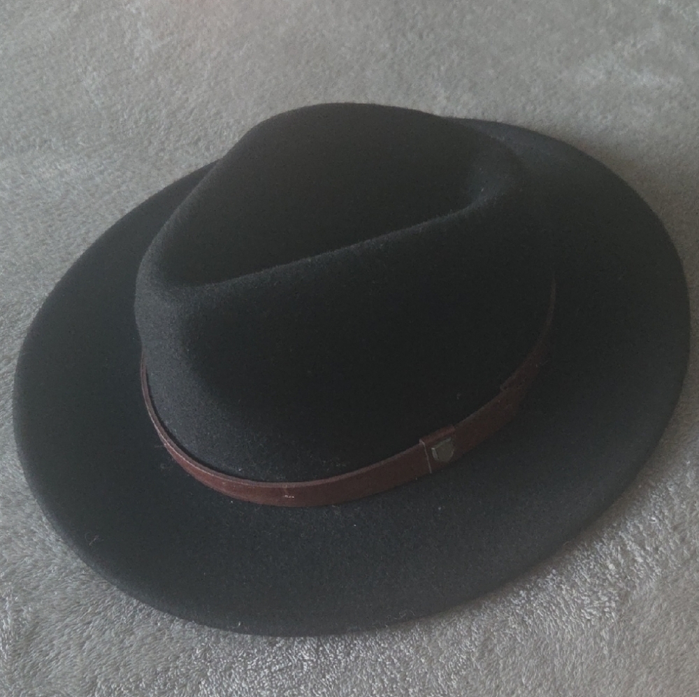Aldo Black Fedora with Brown Band